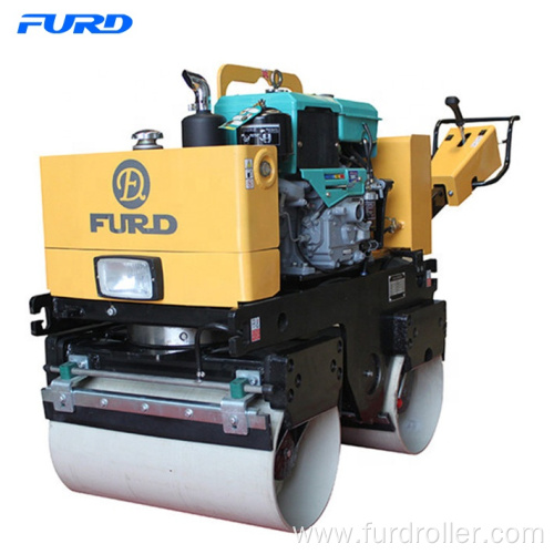 Double Drum Manual Vibrating Road Roller for Soil Compaction